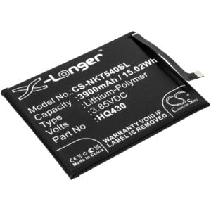 Nokia HMD 5.4 3.4 TA-1283 Replacement Battery 3.85V 3900mAh