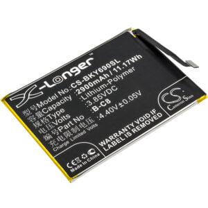 BBK B-C8 Mobile/SmartPhone Replacement Battery 2900mAh