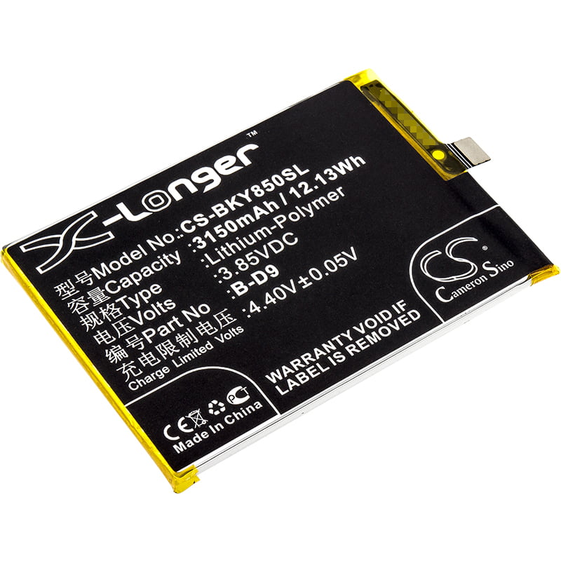 BBK B-D9 Mobile/SmartPhone Replacement Battery 3150mAh
