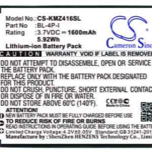 Kruger&Matz  BP-4C-I CS-KMZ416SL