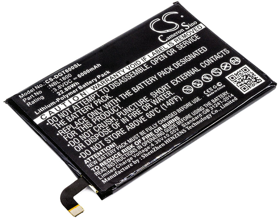 Doogee Homtom HT6 NBL1800 Replacement Battery 6000mAh