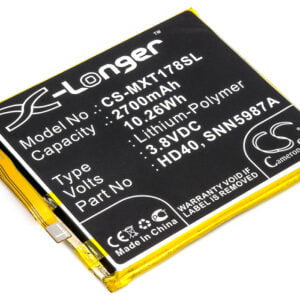 SNN5987A Motorola Replacement Battery 3.8V 2700mAh