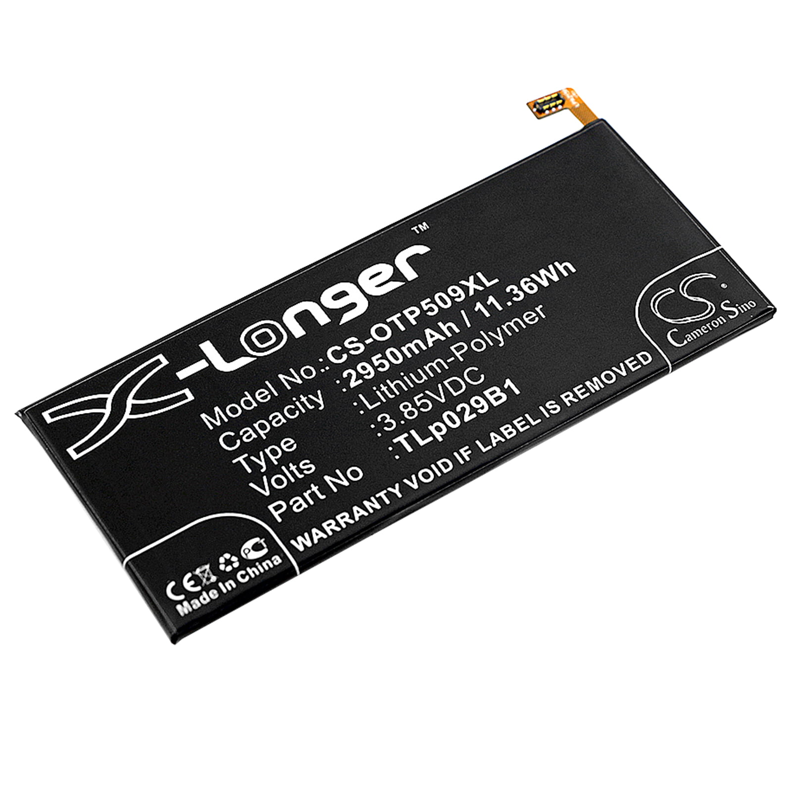 Alcatel FL02 Flash Plus 2 Replacement Battery 2950mAh