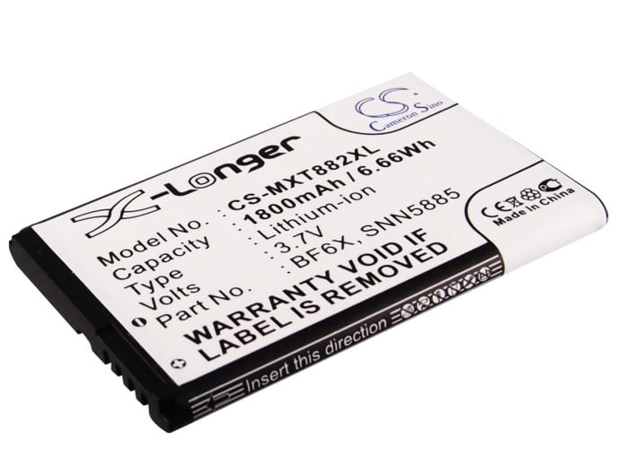 BF6X Motorola XT882 Replacement Battery 3.7V 1800mAh