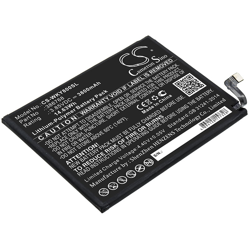 Wiko W-V720 Y80 386768 Replacement Battery 3800mAh