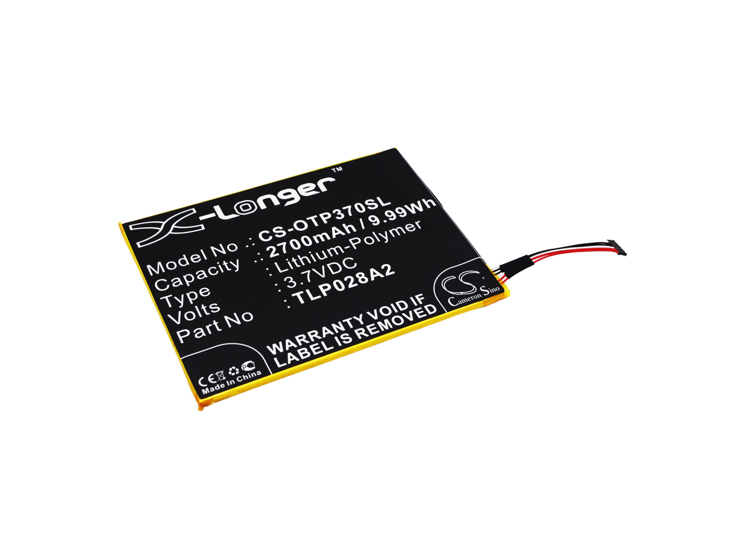 Alcatel One Touch Icin Replacement Battery 3.7V 2700mAh