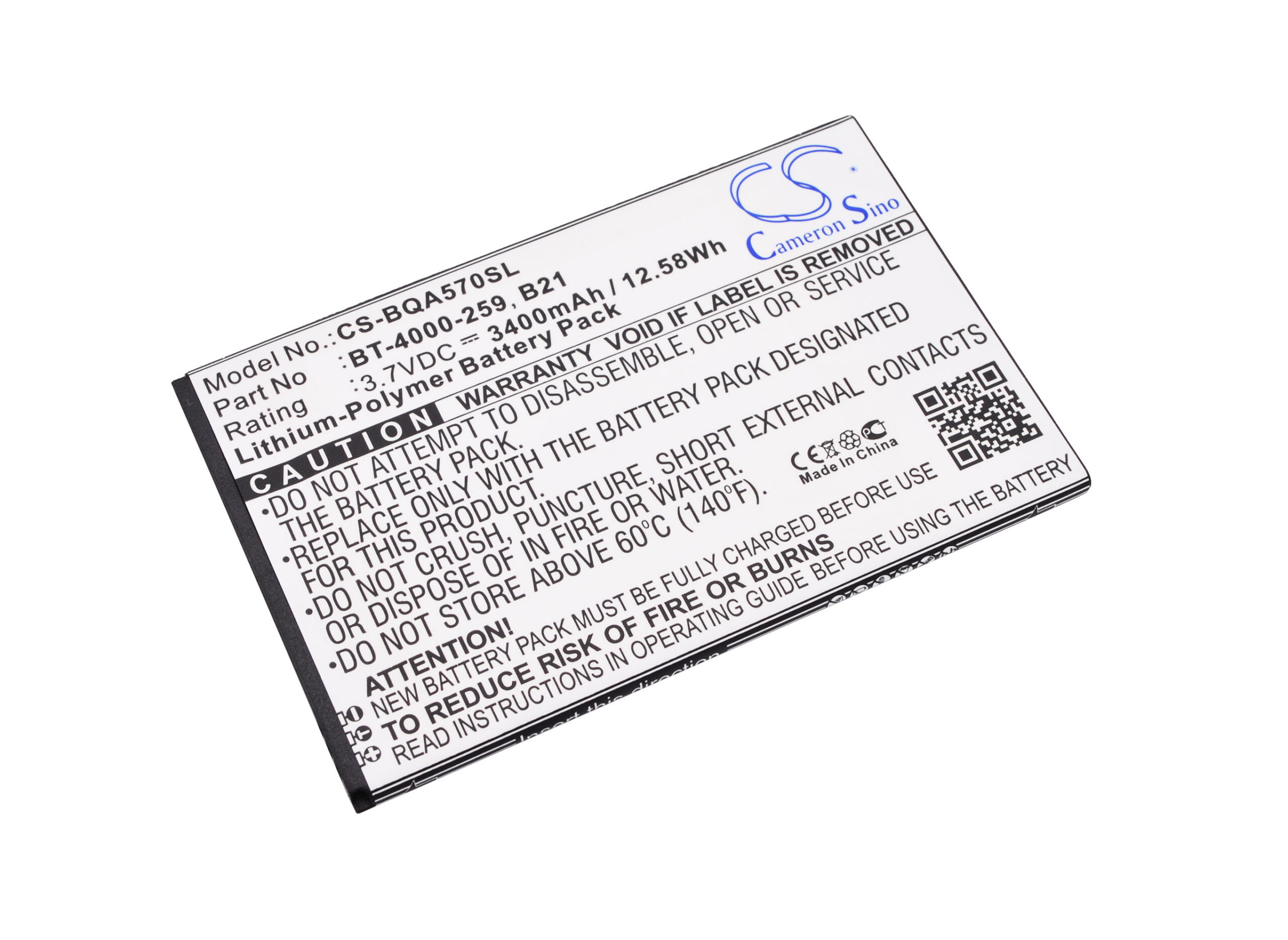 BQ Aquaris 5.7 Mobile/SmartPhone Replacement Battery 3.7V 3400mAh