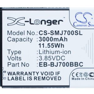 Samsung Galaxy J7 EB-BJ700BBC Replacement Battery 3.85V 3000mAh