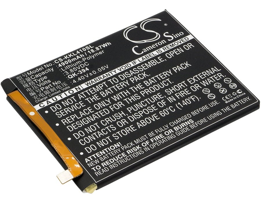 360 QK-394 Mobile/SmartPhone Replacement Battery 4900mAh