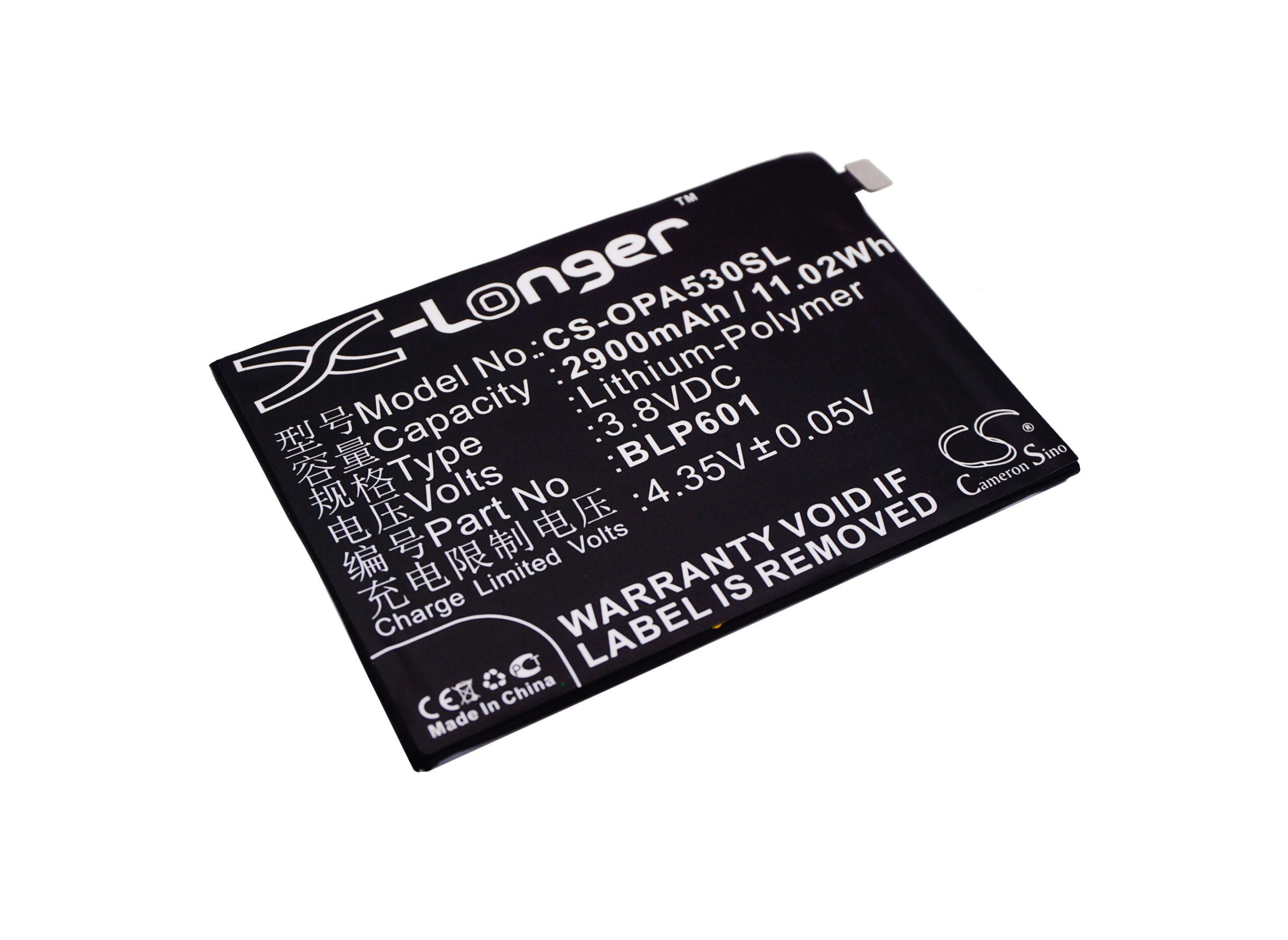 OPPO A1601 A53 A59m A59s Replacement Battery 3.8V 2900mAh