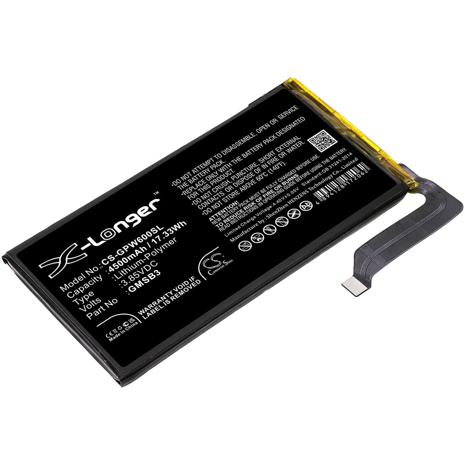 Google G9S9B GB7N6 GR1YH Replacement Battery 3.85V 4500mAh