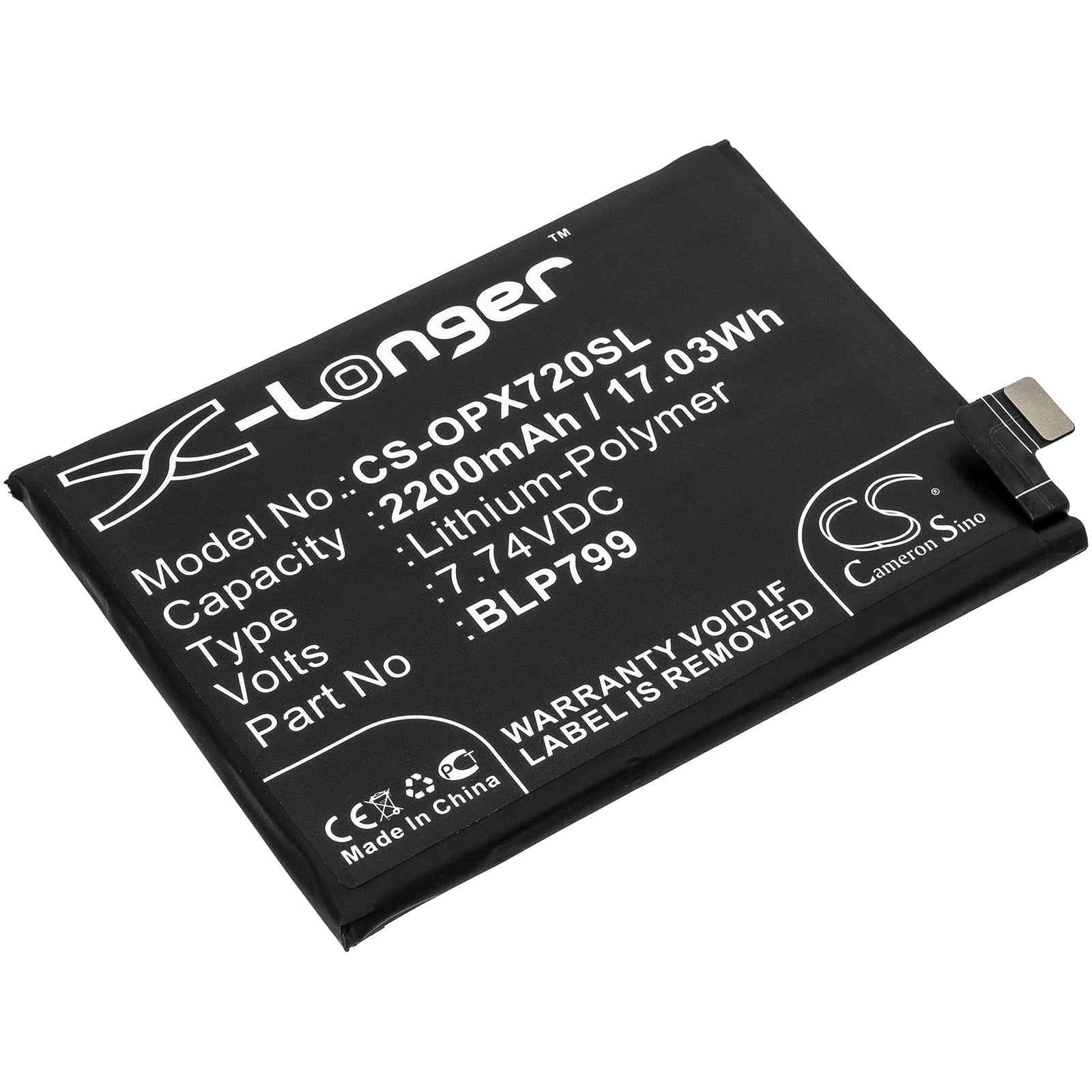 OPPO BLP799 Mobile/SmartPhone Replacement Battery 2200mAh