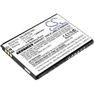 Coolpad 3312A Belleza 3321 Replacement Battery 3.7V 1300mAh
