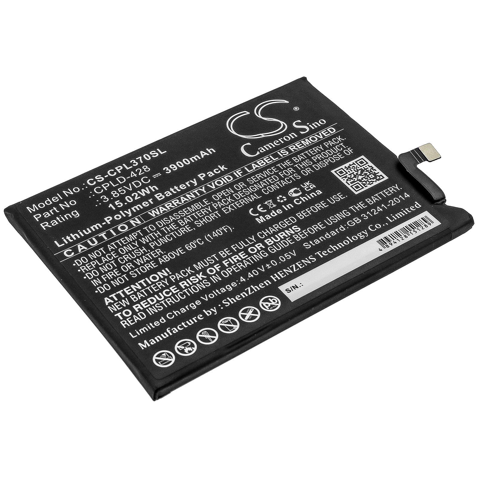 BoostMobile Coolpad Legacy Replacement Battery 3.85V 3900mAh