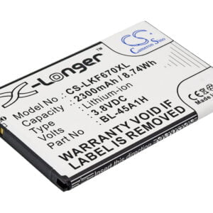 LG K10 Replacement Battery BL-45A1H 3.8V 2300mAh