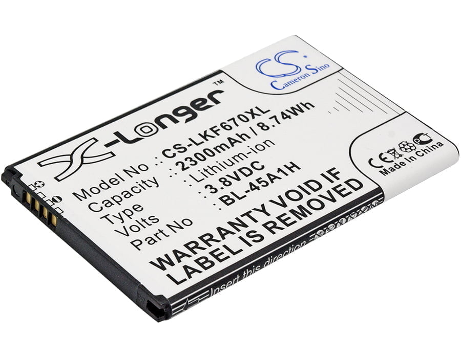 LG K10 Replacement Battery BL-45A1H 3.8V 2300mAh