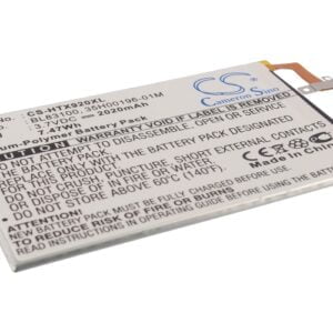 HTC J Butterfly Replacement Battery BL83100 3.8V 2020mAh