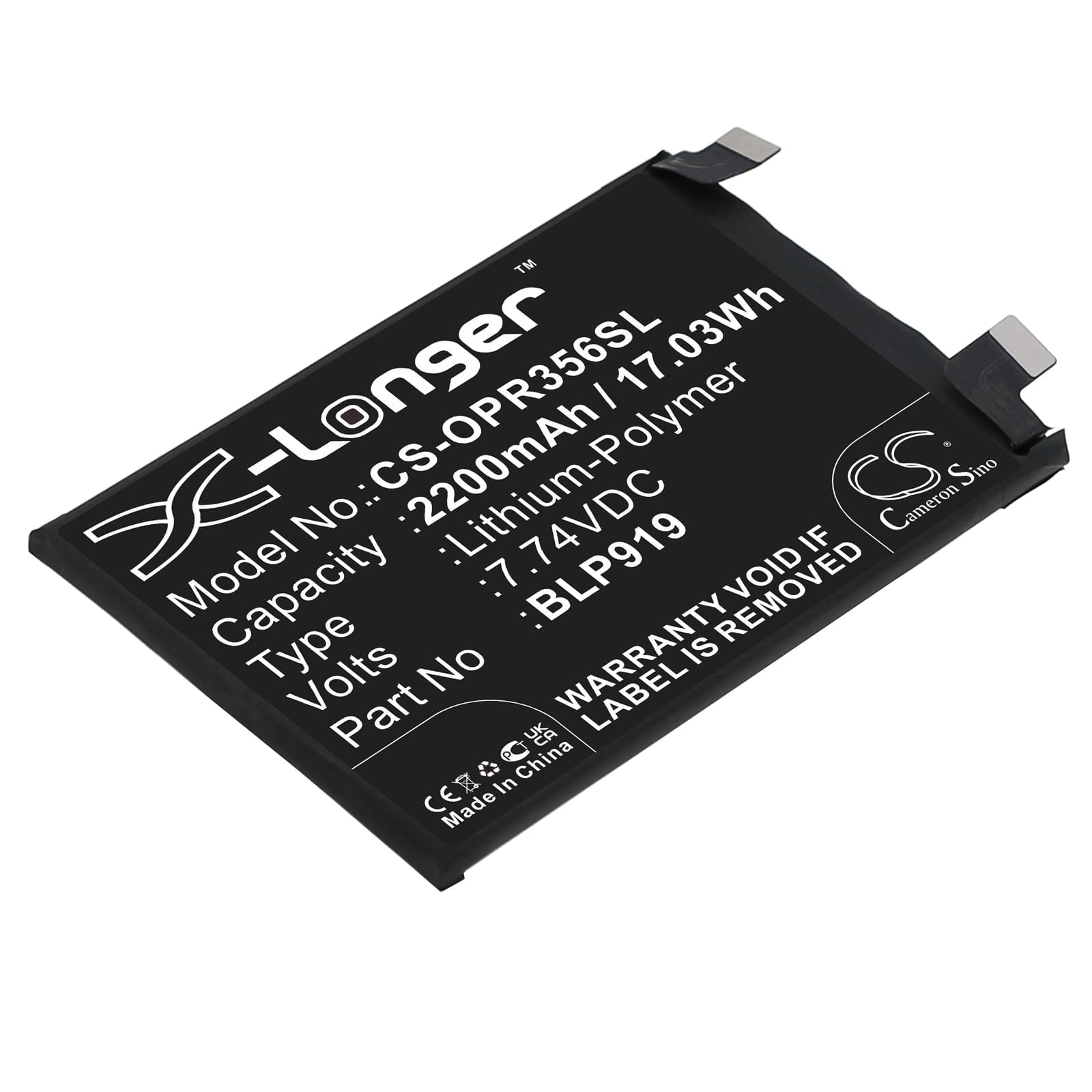 OPPO Realme GT Neo3 5G RMX3560 BLP919 Replacement Battery 2200mAh