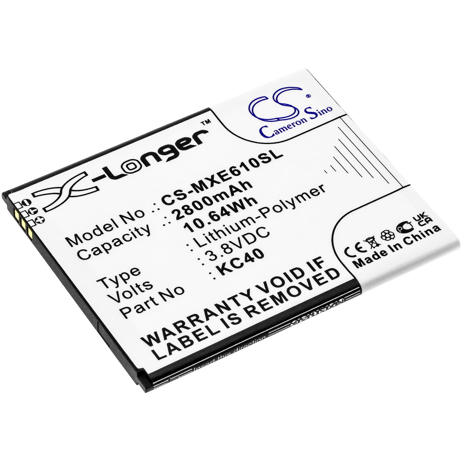 Lenovo KC40 Mobile/SmartPhone Replacement Battery 2800mAh