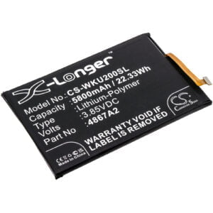 Wiko Power U20 U30 4867A2 Mobile/SmartPhone Replacement Battery 5800mAh