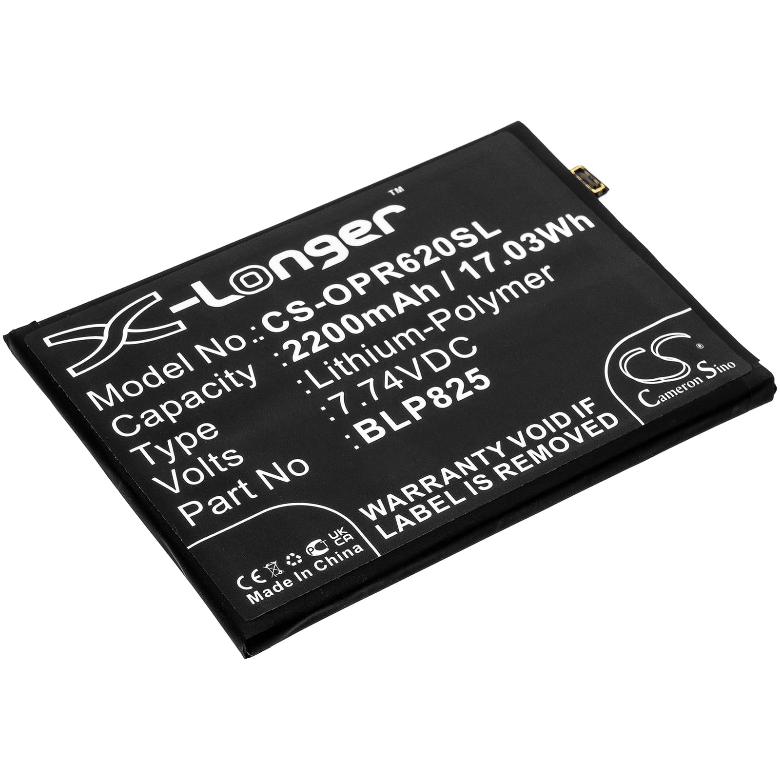 OPPO Reno5 Pro+ Reno6 Pro BLP825 Replacement Battery 2200mAh