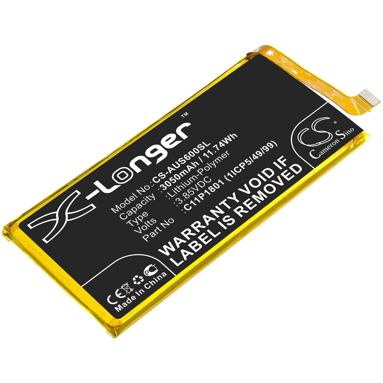Asus ROG Phone 0B200-03010300 Compatible Battery 3.85V 3050mAh