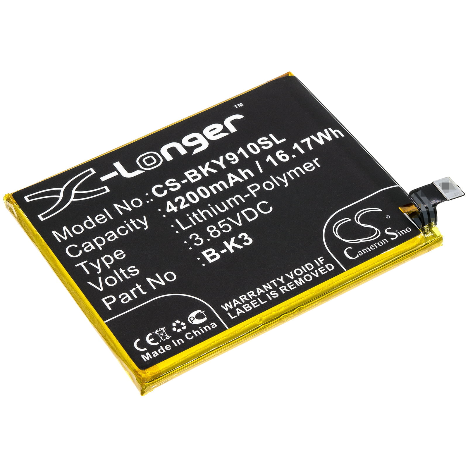 BBK B-K3 Mobile/SmartPhone Replacement Battery 4200mAh