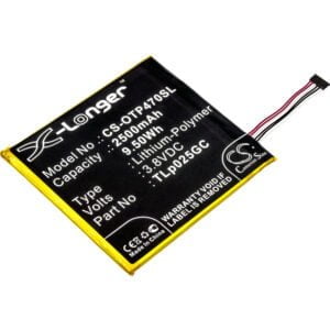 ALCATEL TLP025GC Replacement Battery 2500mAh