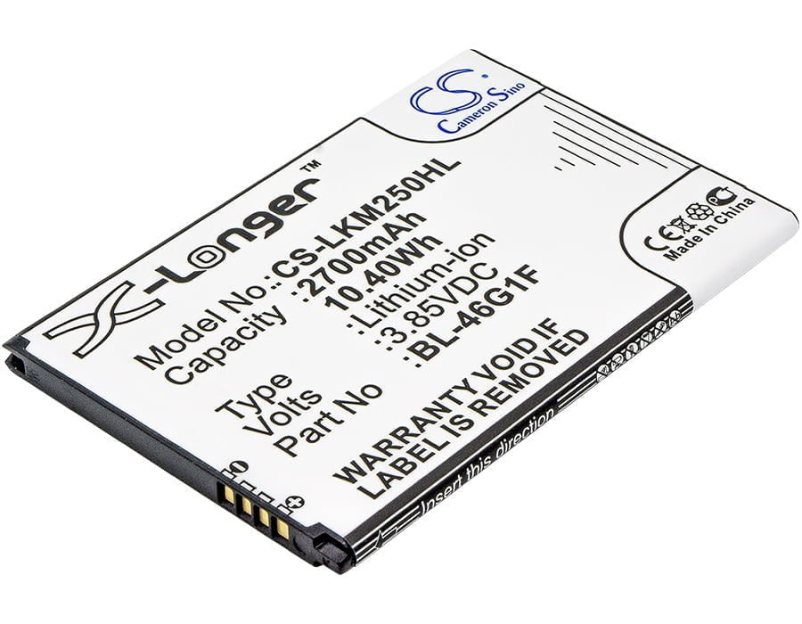 LG Grace Harmony K10 2017 Replacement Battery 3.85V 2700mAh