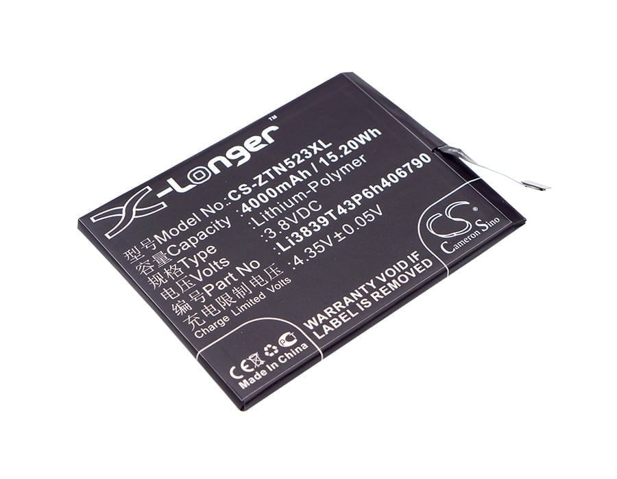 Nubia ZTE Nubia Z11 Max Replacement Battery 4000mAh