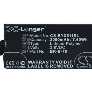 BBK VIVO X5 MAX B-78 Compatible Battery 3.8V 2000mAh