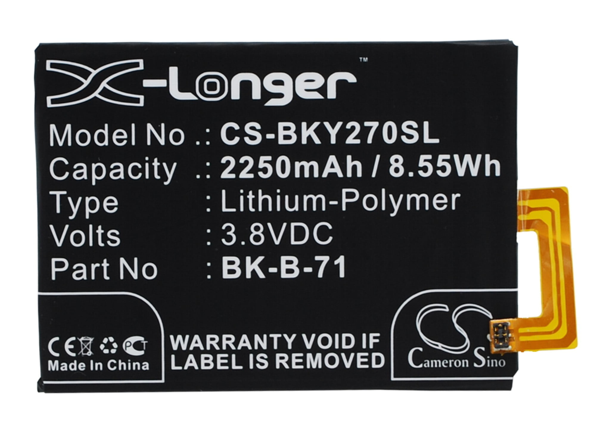 BBK VIVO Y18 Mobile/SmartPhone Replacement Battery 3.8V 2250mAh