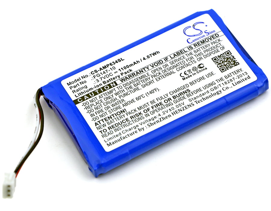 AMX FG148-04 Mio Modero remote controls Replacement Battery 3.7V 1100mAh