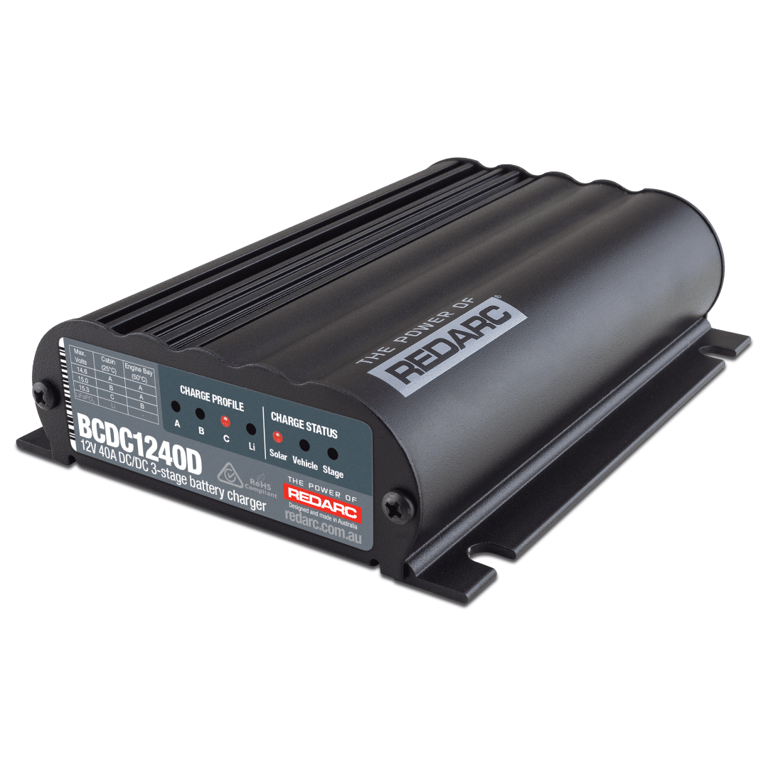 Redarc DC-DC Charger 12V 40A In-Vehicle DC-DC Battery Charger