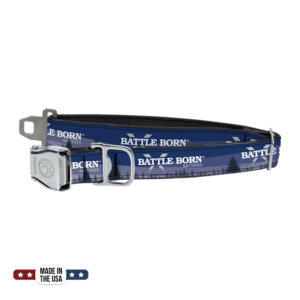 Battle Born Batteries Metal Buckle Dog Collar (Medium)