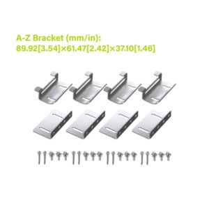 Solar Panel Mounting Curved Z Bracket (Set of 4)