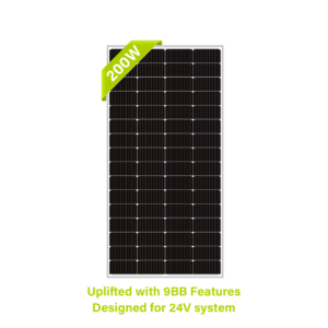200W 24V Monocrystalline Solar Panel