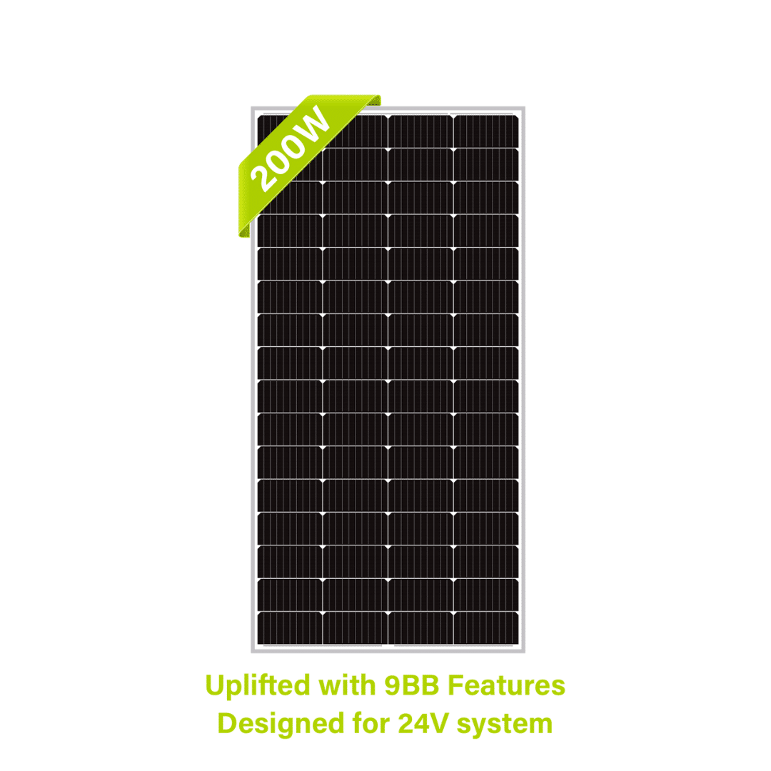 200W 24V Monocrystalline Solar Panel