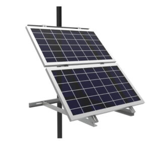 Adjustable Solar Side Pole Mount Bracket – Fits 2 Panels