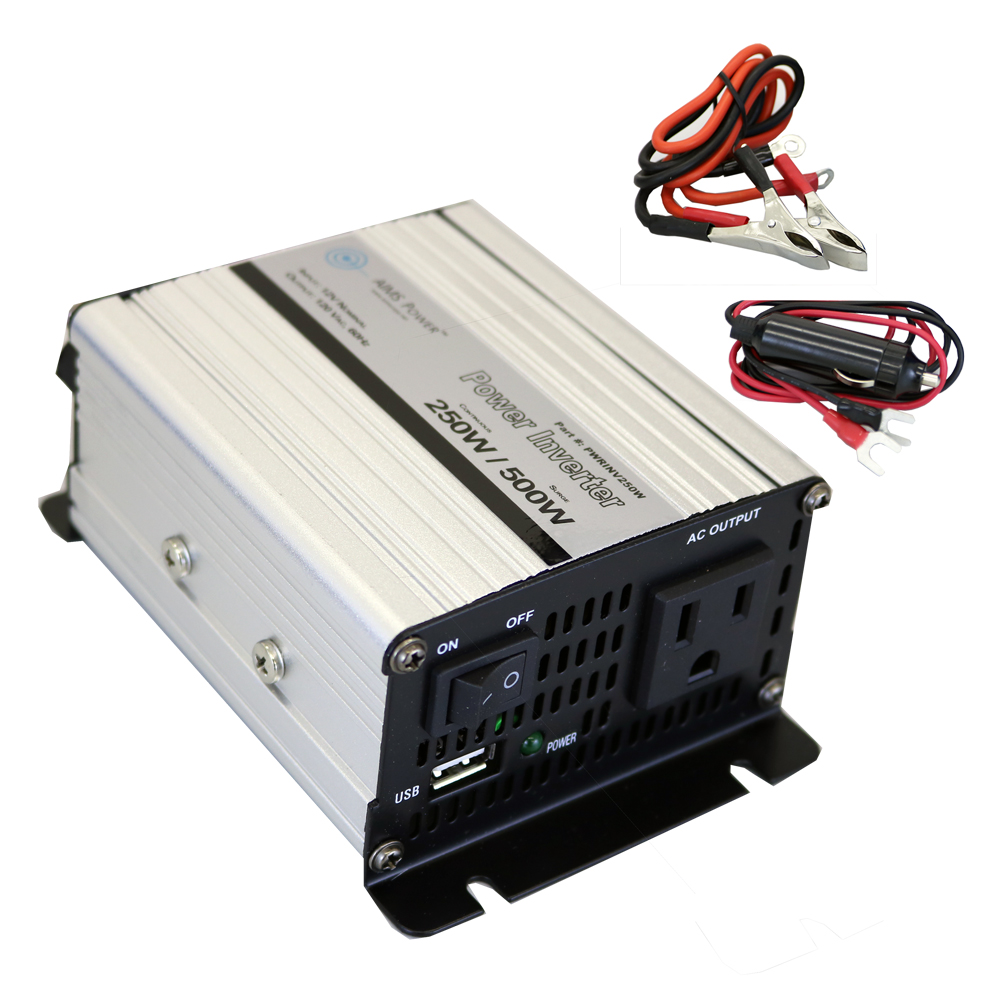 250 Watt Power Inverter with Cables ETA June