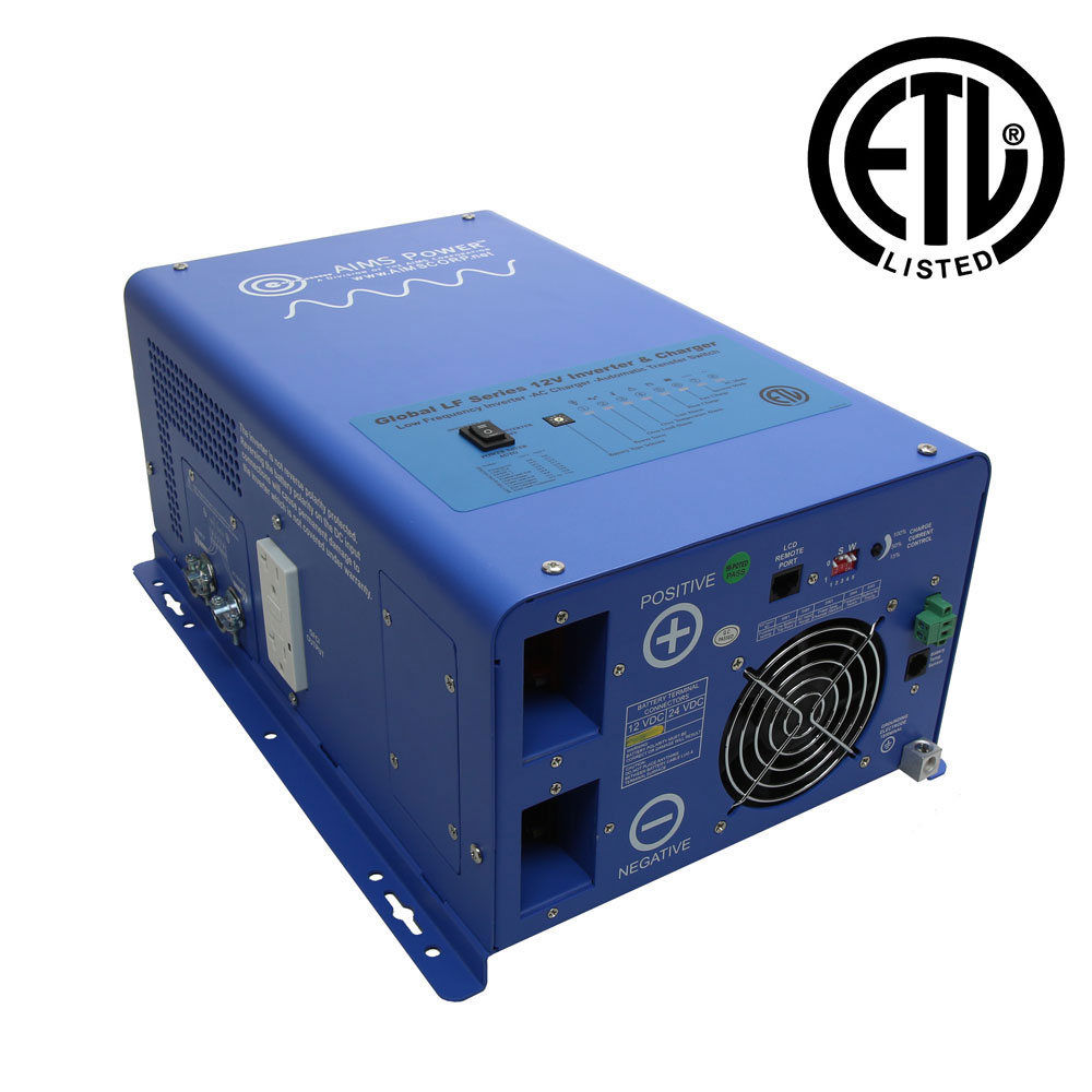 3000 Watt Pure Sine Inverter Charger – ETL Listed Conforms to UL458 / CSA 22.2 Standards