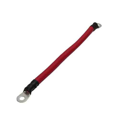 Jumper Battery & Inverter Cable 8 AWG 1FT Red Lugged