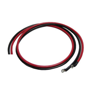 Solar Charge Controller to Battery Cable 6 AWG 8FT Lug to Bare End Set