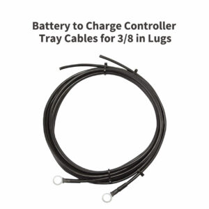 Battery to Charge Controller Tray Cables for 3/8 in Lugs