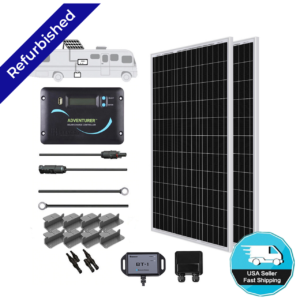 Open Box 200 Watt 12 Volt Solar RV Kit