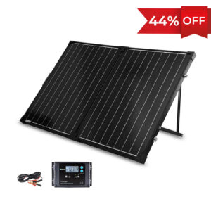 100 Watt 12 Volt Monocrystalline Foldable Solar Suitcase with Voyager