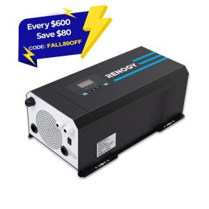 3000W 12V Pure Sine Wave Inverter Charger w/ LCD Display