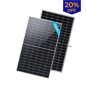 2PCS Bifacial 450 Watt  Monocrystalline Solar Panel