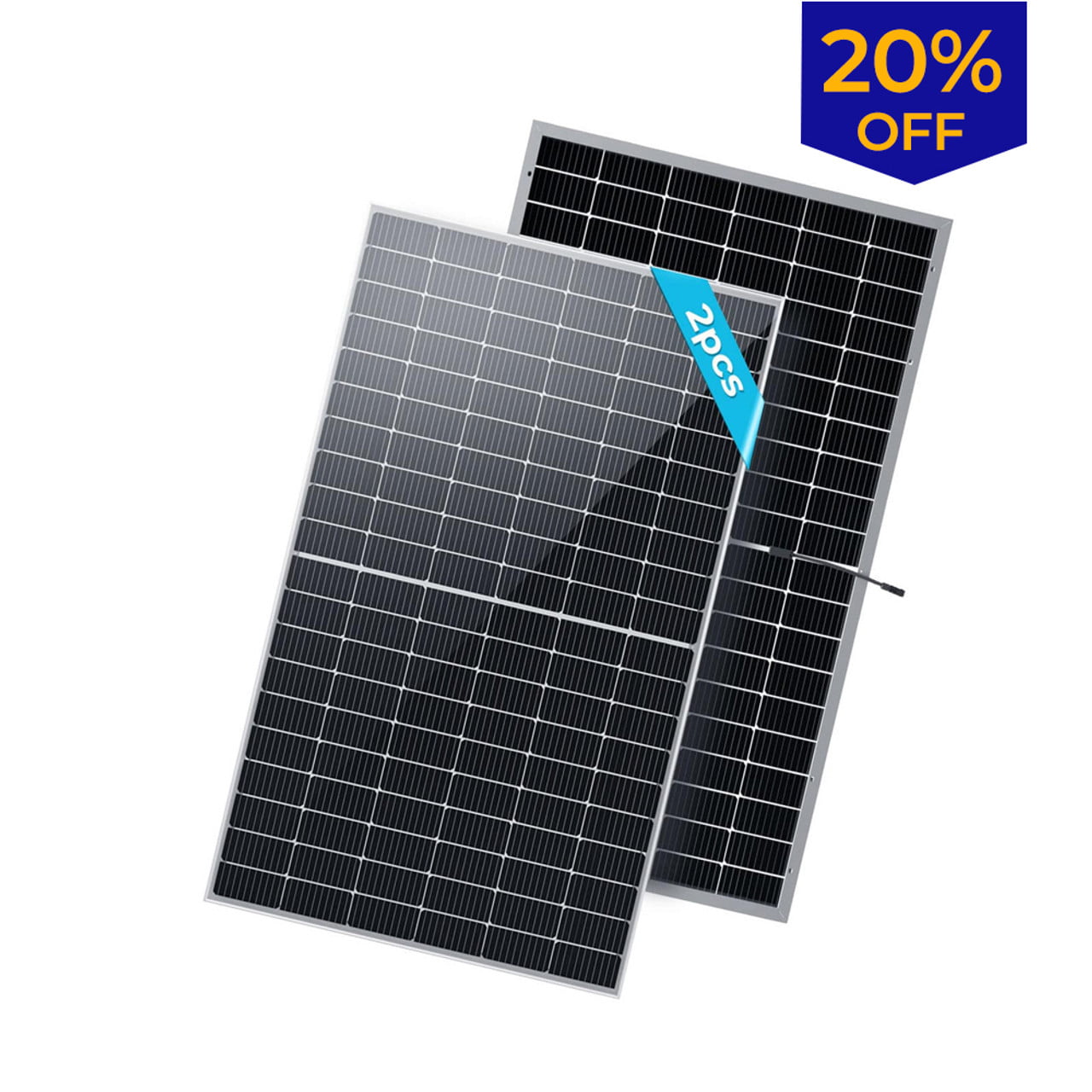 2PCS Bifacial 450 Watt Monocrystalline Solar Panel