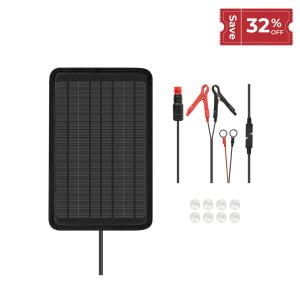 5W Solar Battery Trickle Charger Maintainer